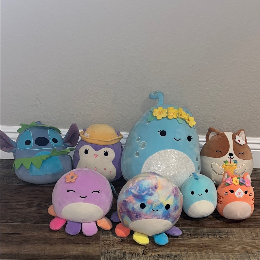 Squishmallows Colorful Stuffed Animal Set